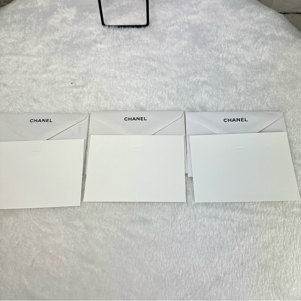 Chanel note cards, greeting cards holiday or gift tag cards NEW